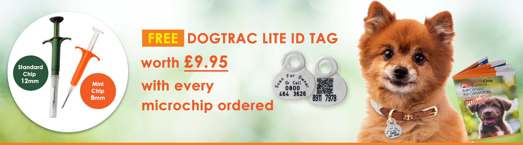 Free Dogtrac Lite ID Tags